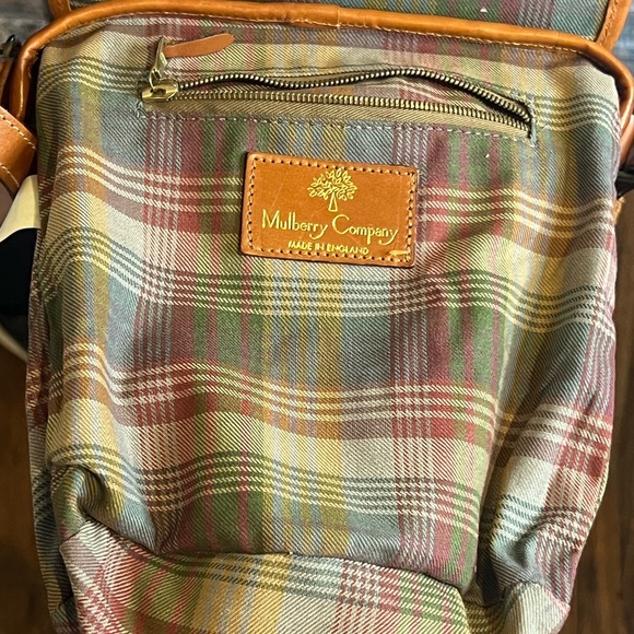 Vintage Mulberry Mole Scotch Grain & Cognac Calf Leather. Crossbody Bucket Bag. - Picture 11 of 13